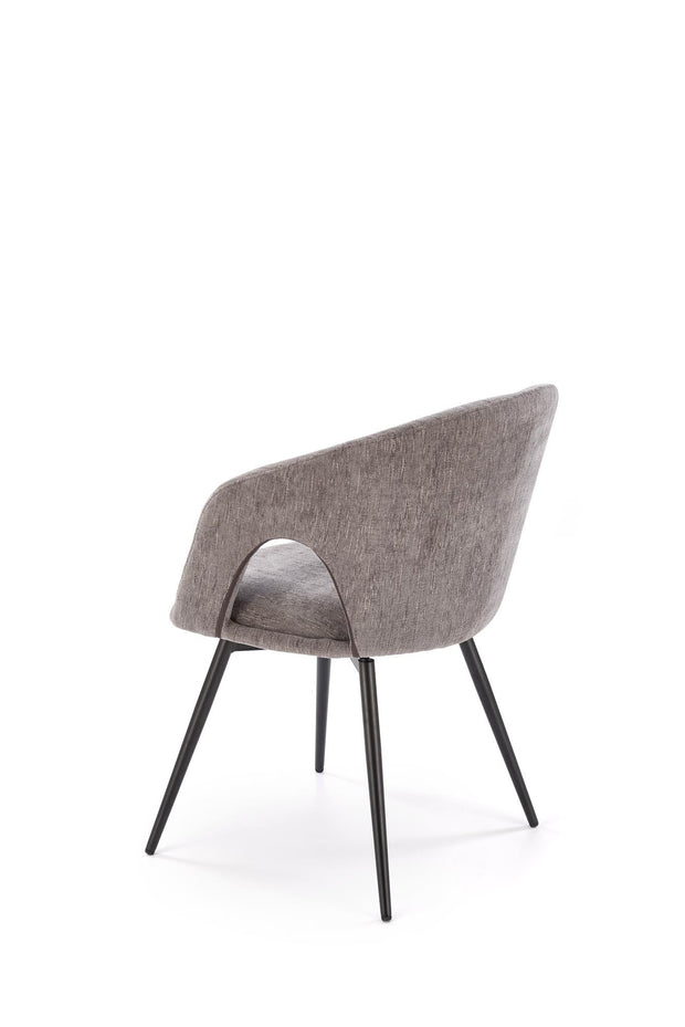 Sedia da pranzo in tessuto K550 Grigio (6)