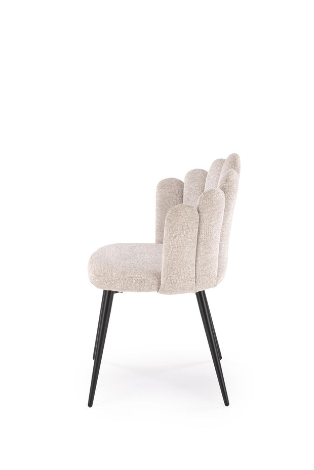 Sedia da pranzo in tessuto K552 Beige (2)