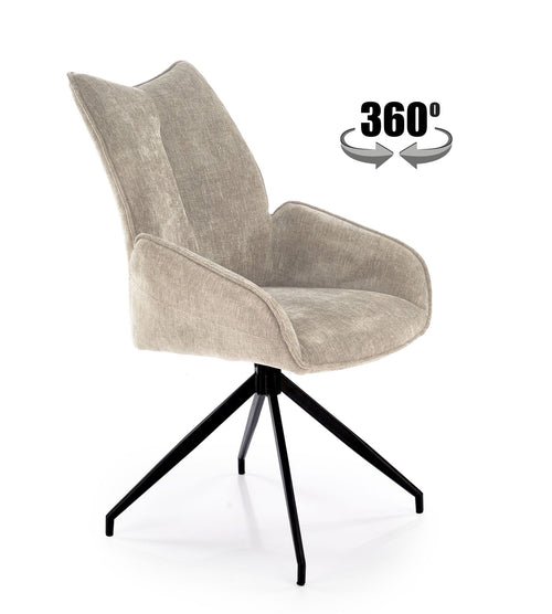 Sedia da pranzo in tessuto K553 Beige