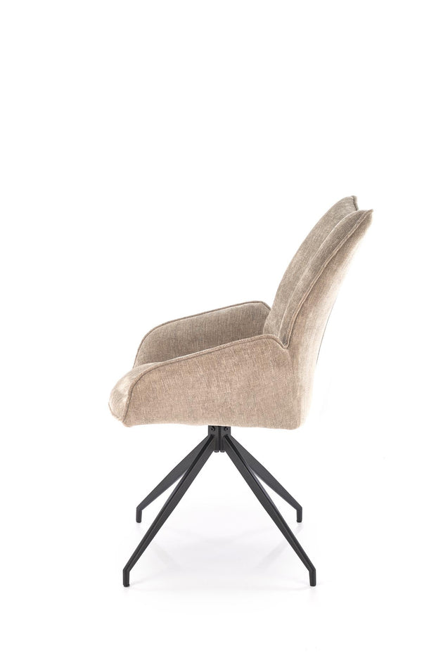Sedia da pranzo in tessuto K553 Beige (3)