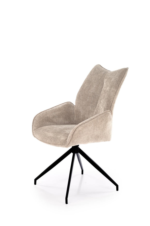 Sedia da pranzo in tessuto K553 Beige (4)