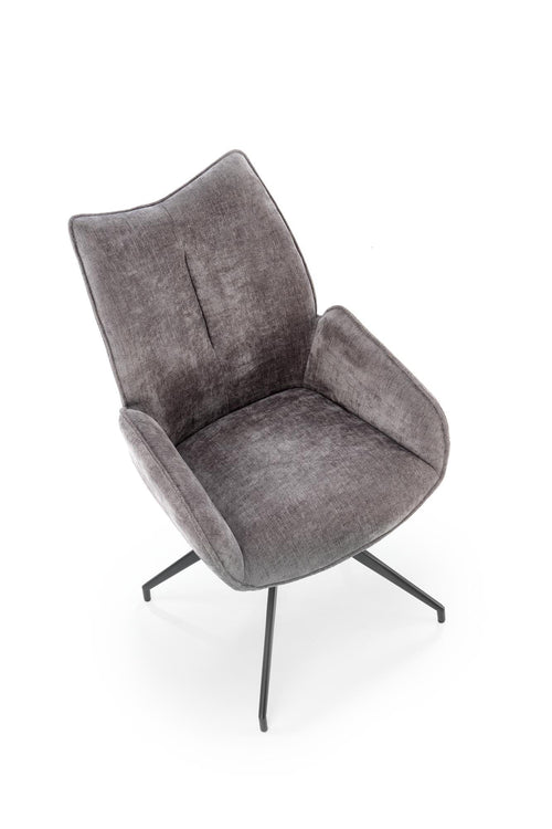 Sedia da pranzo in tessuto K553 Grigio (1)