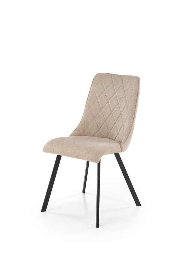 Sedia da pranzo in tessuto K554 Beige