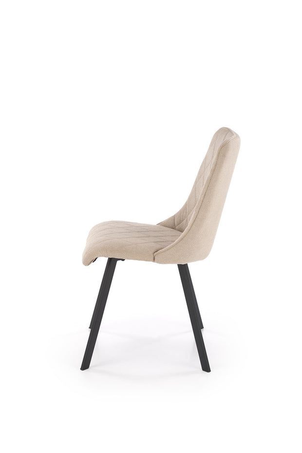 Sedia da pranzo in tessuto K554 Beige (2)