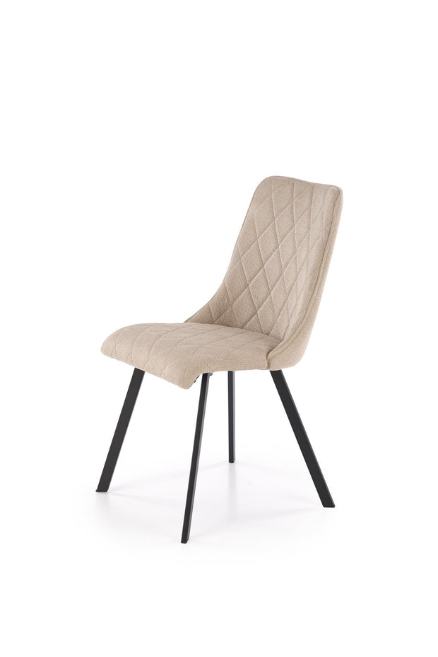 Sedia da pranzo in tessuto K554 Beige (3)