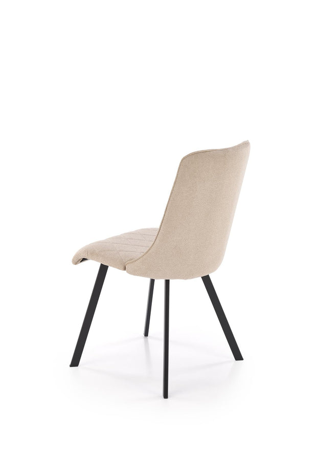 Sedia da pranzo in tessuto K554 Beige (4)