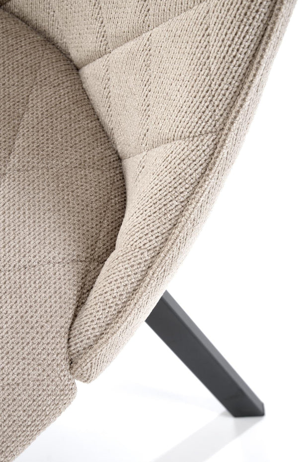 Sedia da pranzo in tessuto K554 Beige (6)