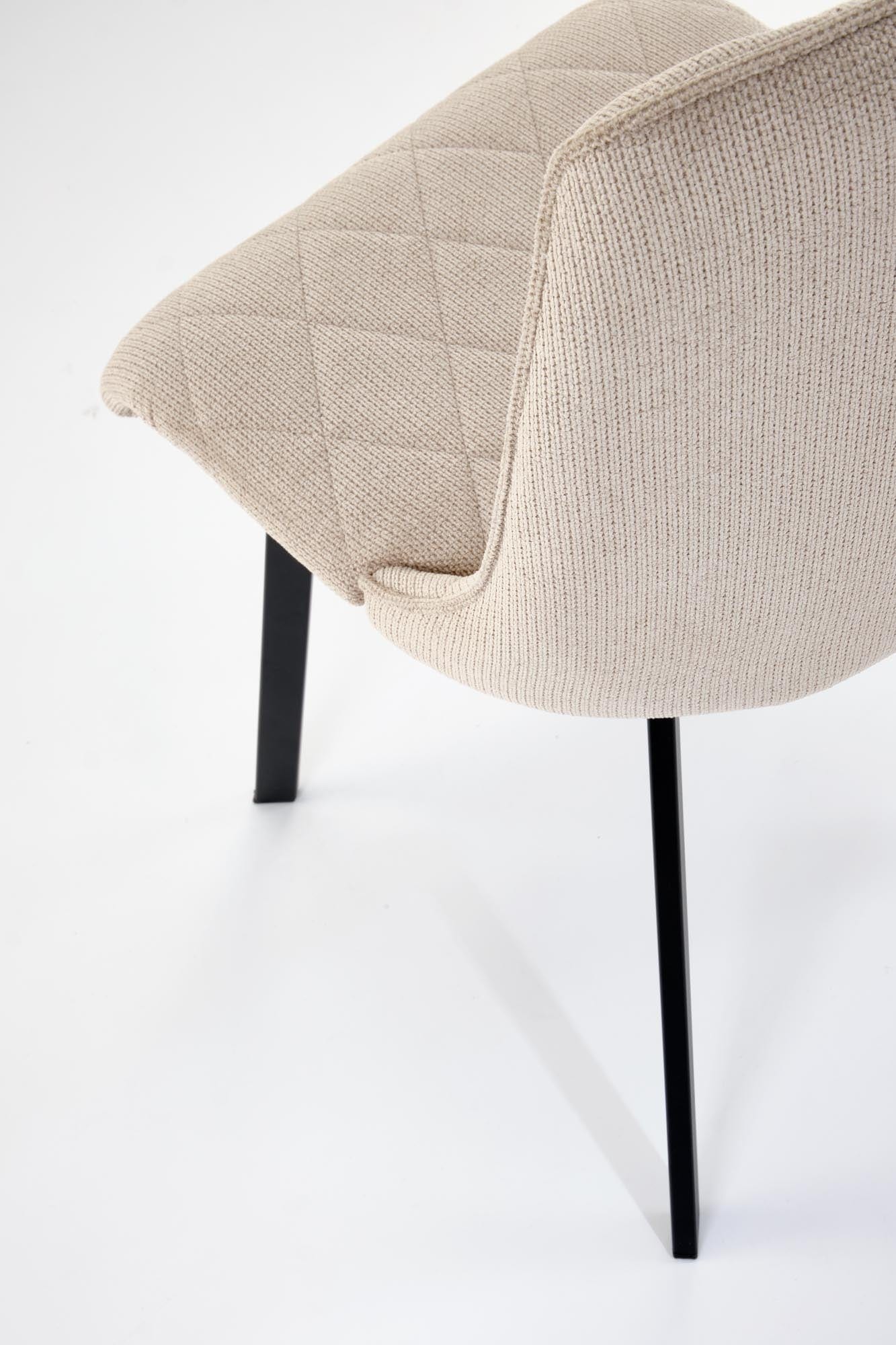 Sedia da pranzo in tessuto K554 Beige (7)