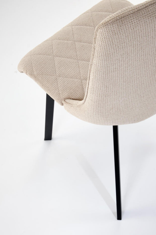 Sedia da pranzo in tessuto K554 Beige (7)