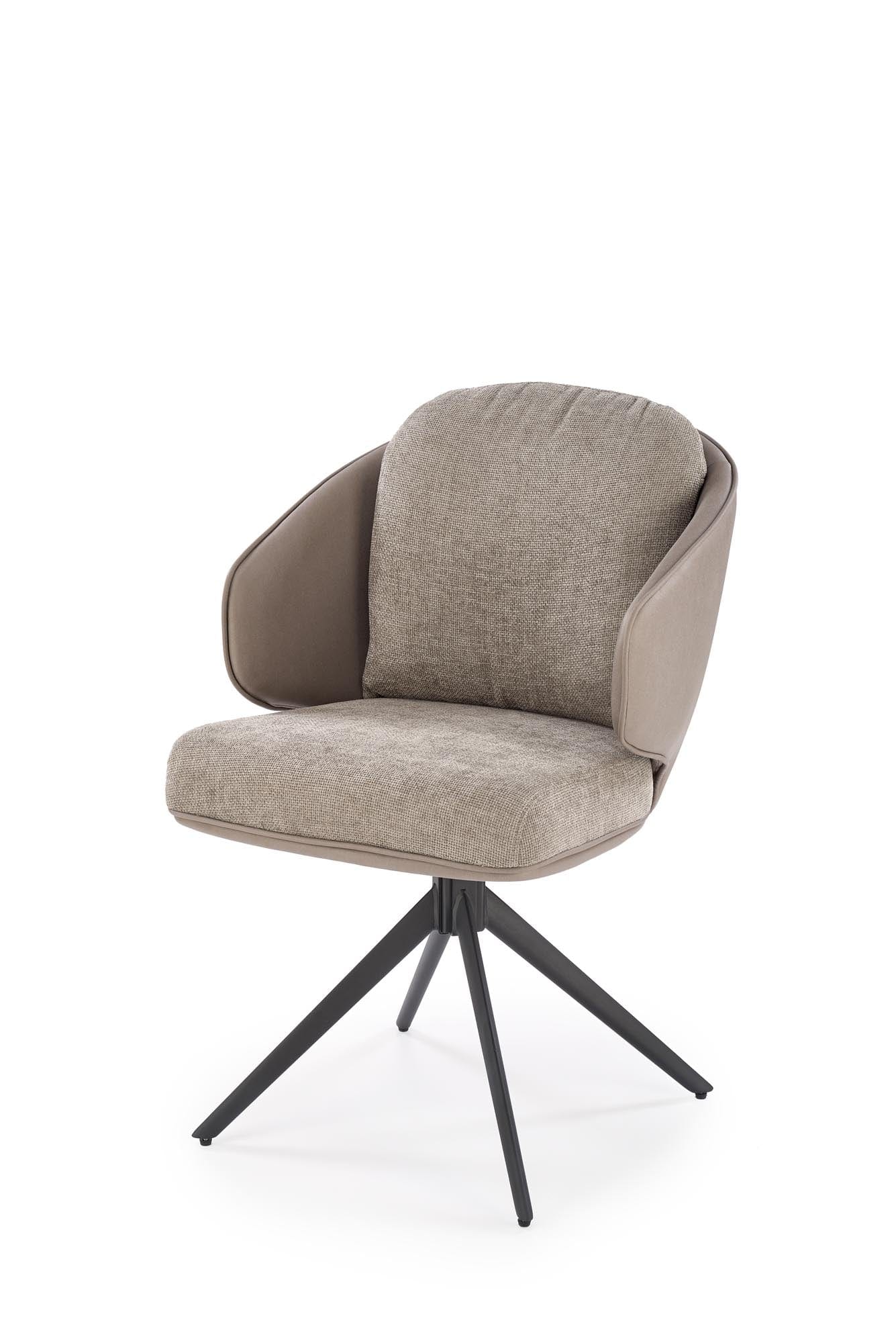 Sedia da pranzo in tessuto K554 Grigio (2)