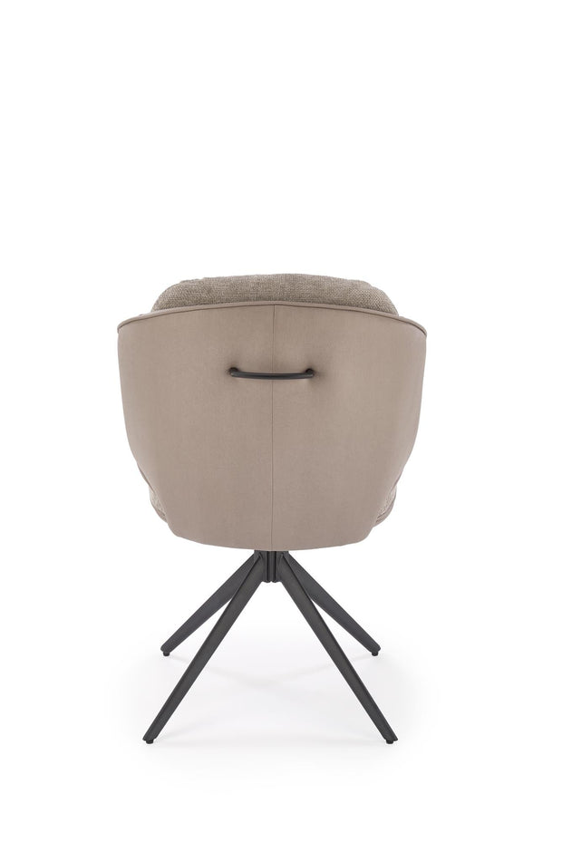 Sedia da pranzo in tessuto K554 Grigio (4)