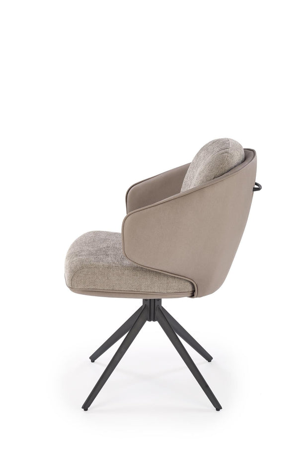 Sedia da pranzo in tessuto K554 Grigio (6)