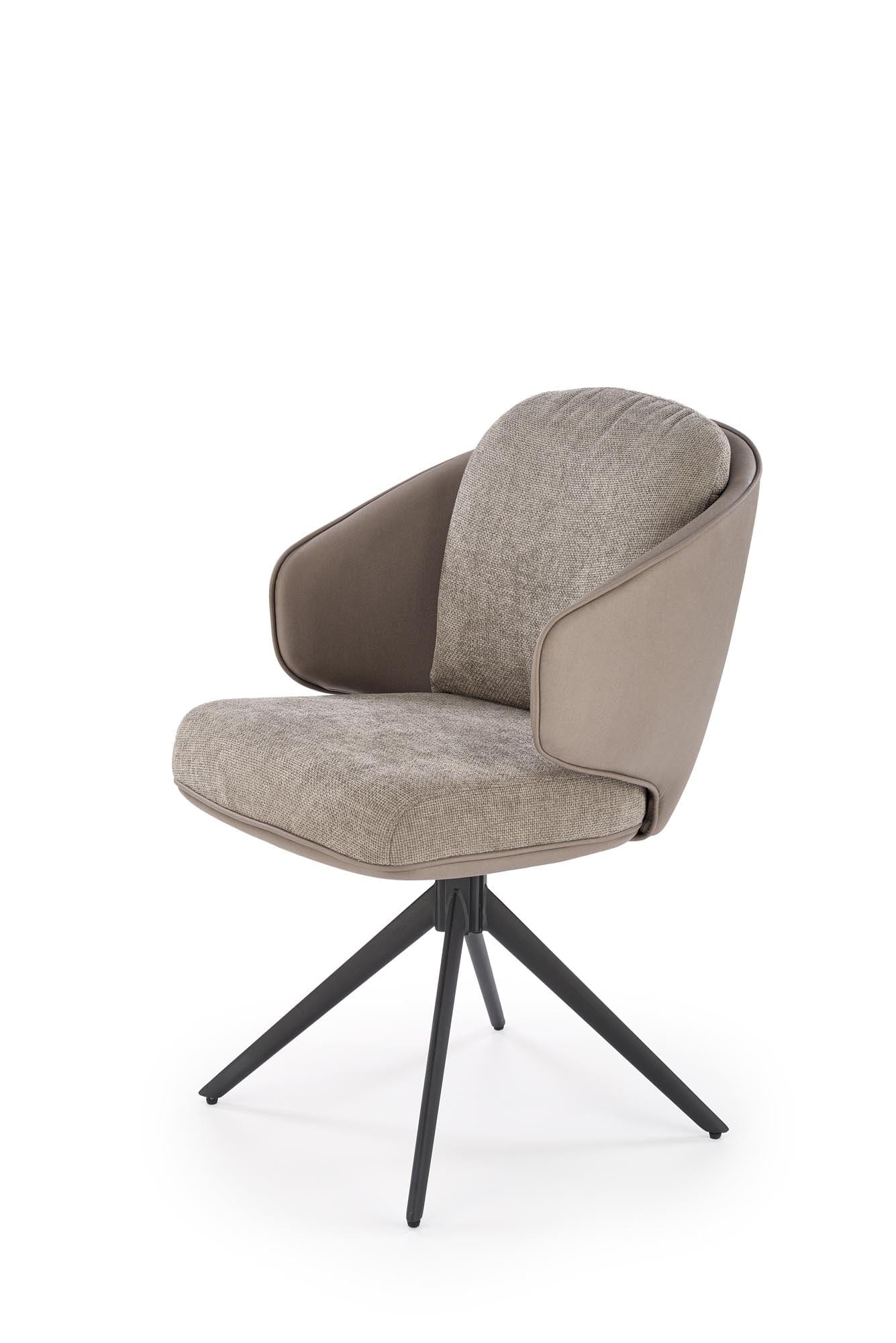 Sedia da pranzo in tessuto K554 Grigio (7)