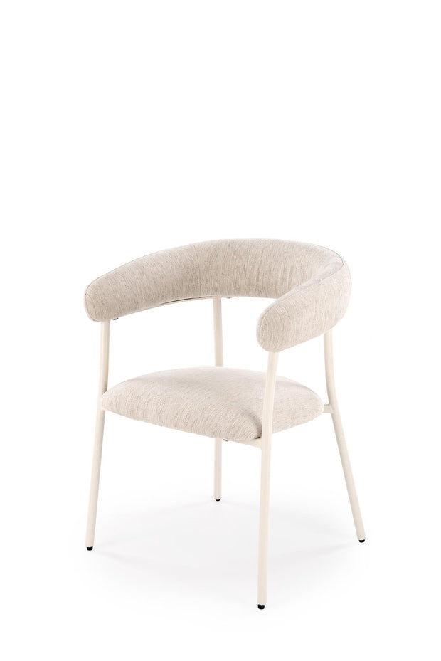 Sedia da pranzo in tessuto K557 Beige
