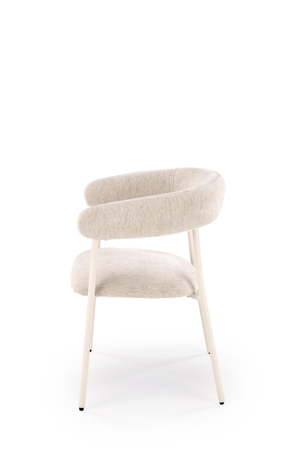Sedia da pranzo in tessuto K557 Beige (3)