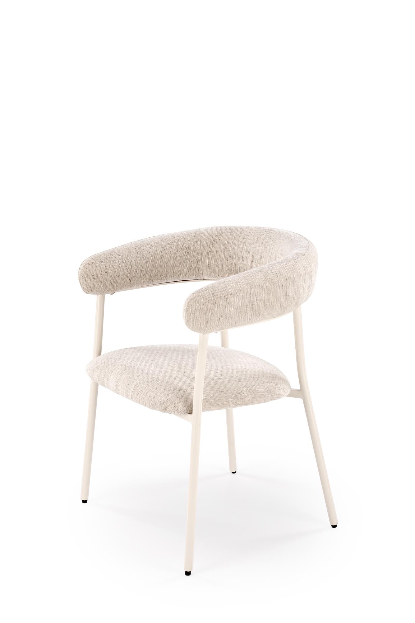 Sedia da pranzo in tessuto K557 Beige (4)