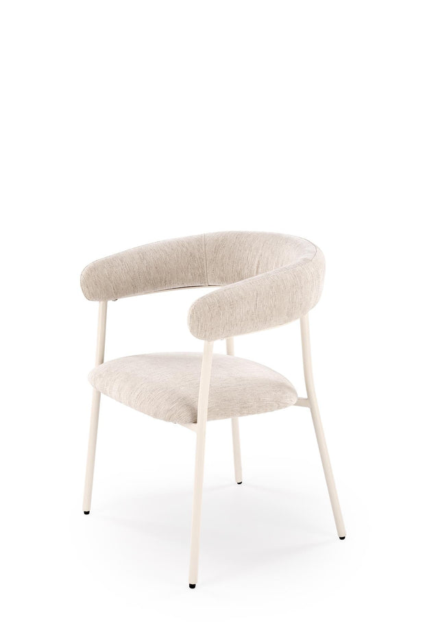 Sedia da pranzo in tessuto K557 Beige (4)