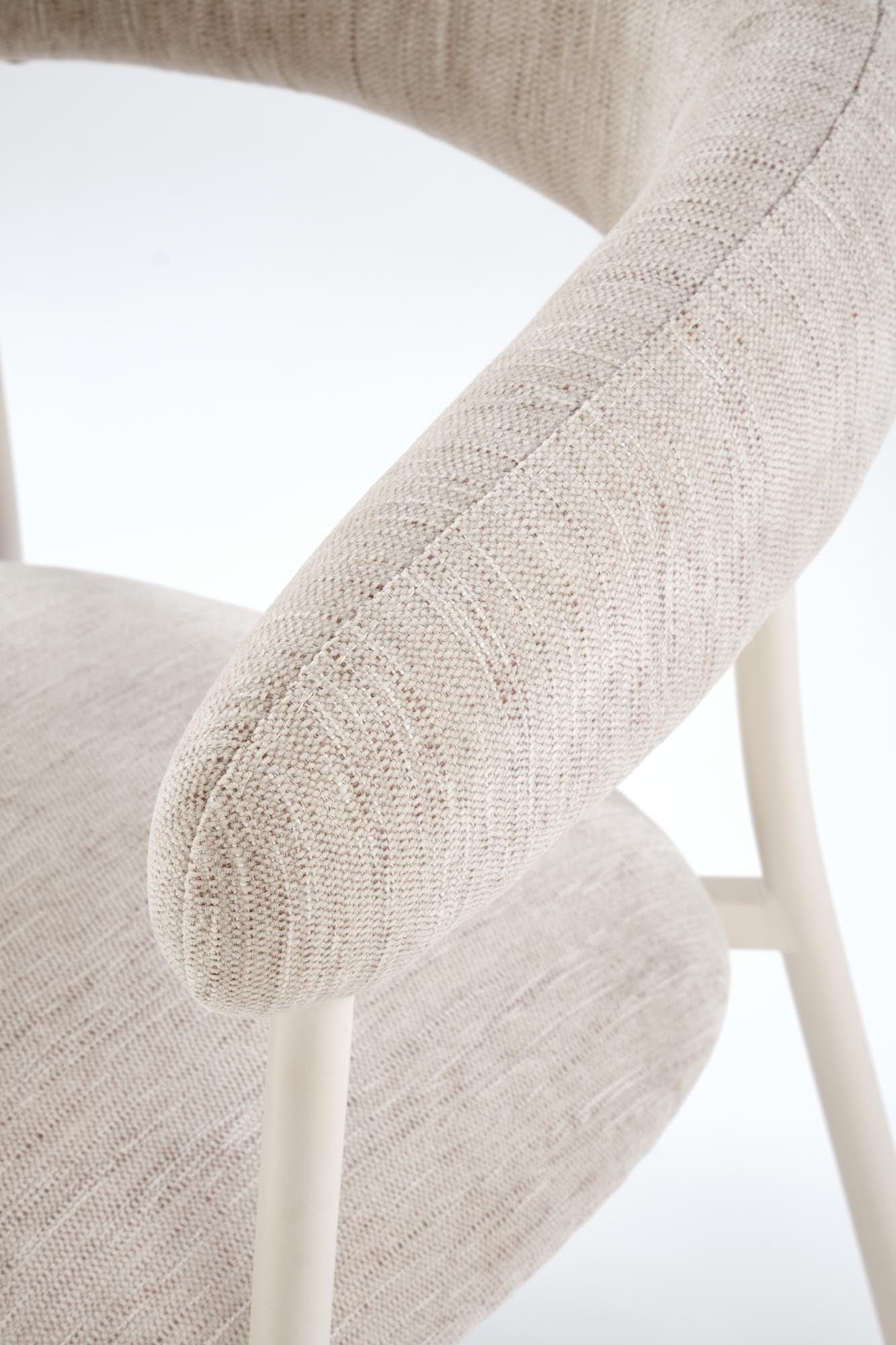 Sedia da pranzo in tessuto K557 Beige (6)