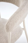Sedia da pranzo in tessuto K557 Beige (6)