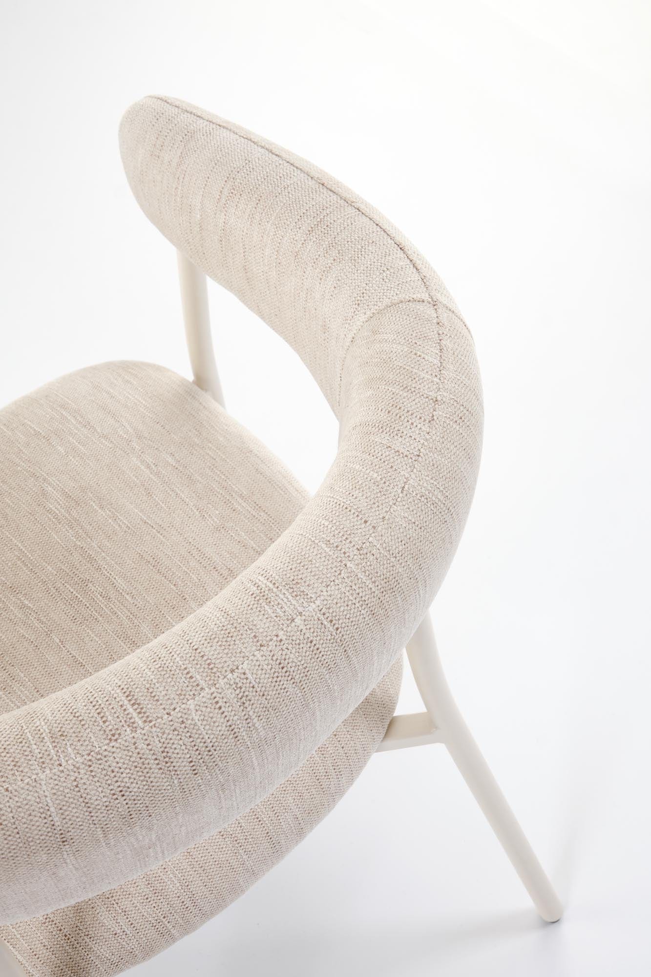 Sedia da pranzo in tessuto K557 Beige (7)