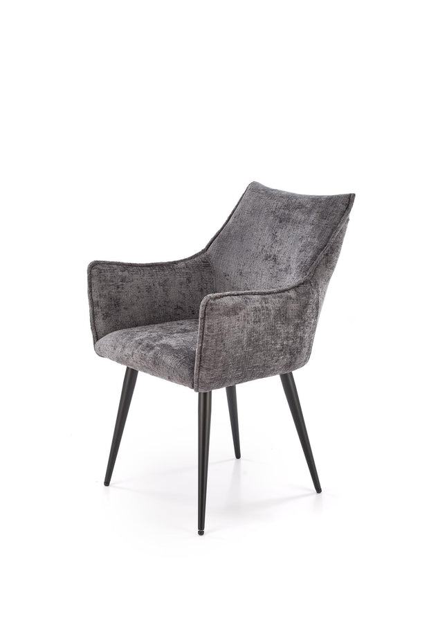 Sedia da pranzo in tessuto K559 Grigio (4)