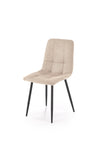 Sedia da pranzo in tessuto K560 Beige