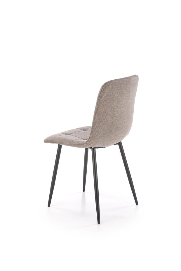 Sedia da pranzo in tessuto K560 Grigio (4)