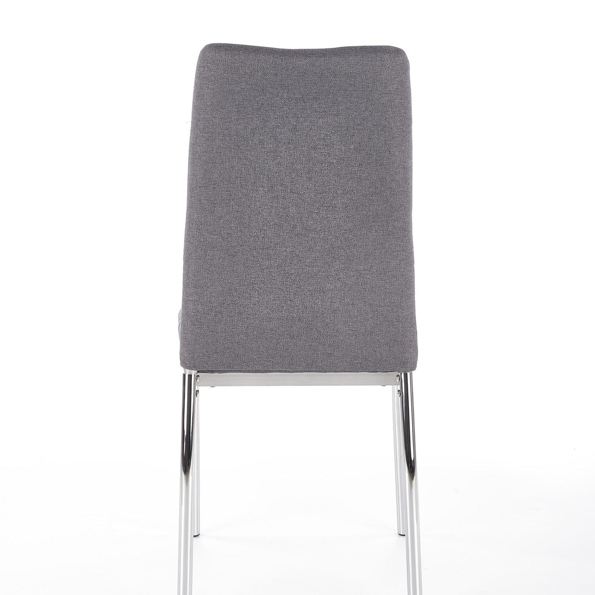Sedia da pranzo in tessuto Kai-309 Grigio (6)