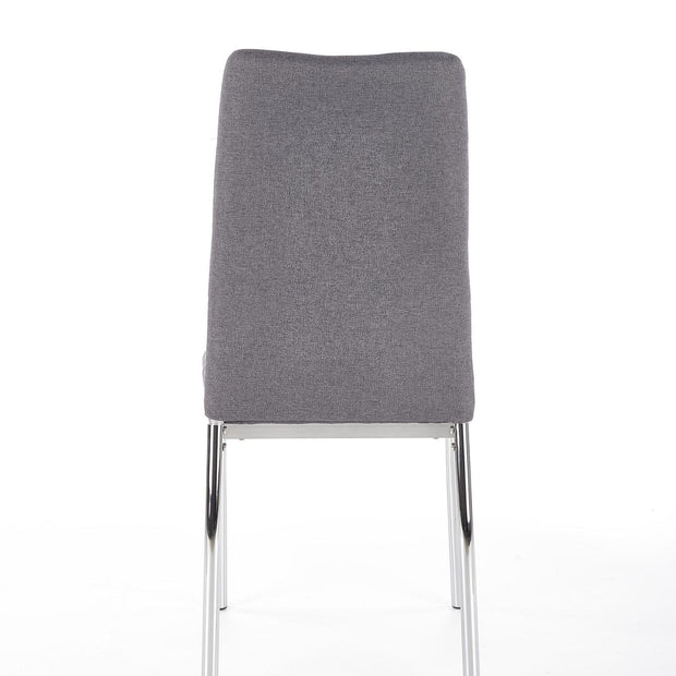 Sedia da pranzo in tessuto Kai-309 Grigio (6)