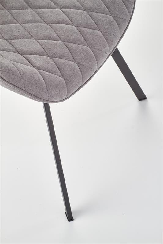 Sedia da pranzo in tessuto Kai-360 Grigio (7)