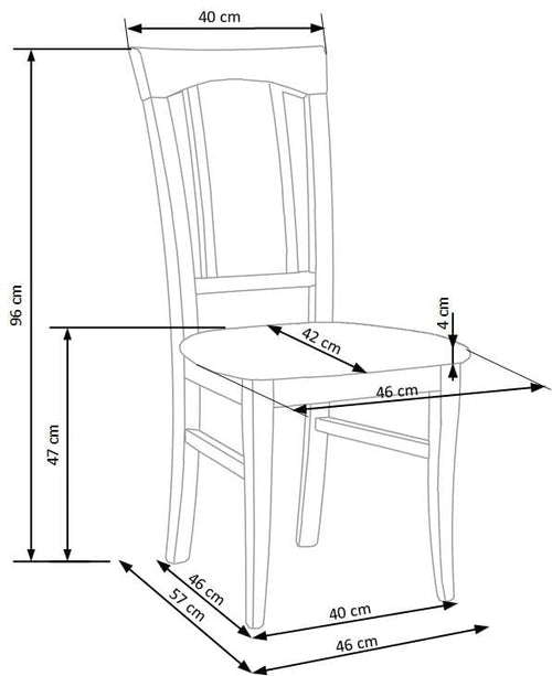 Sedia da pranzo in tessuto Korinne Beige (1)