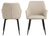 Actona Sedia da pranzo in tessuto Lizzy Beige