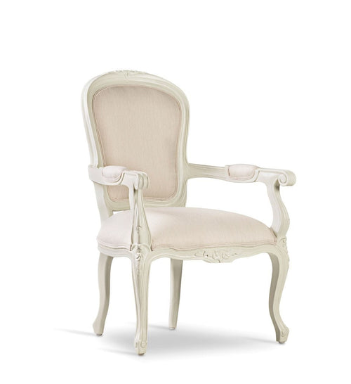 Sedia da pranzo in tessuto Louis Beige