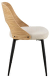 Actona Sedia da pranzo in tessuto Lucy Beige