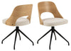 Actona Sedia da pranzo in tessuto Lucy Beige