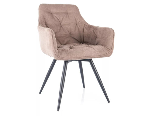 Sedia da pranzo in tessuto Mango Vardo Beige