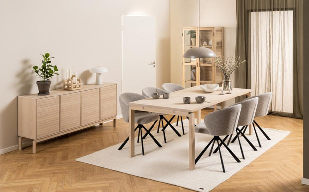 Actona Sedia da pranzo in tessuto Pippa Beige