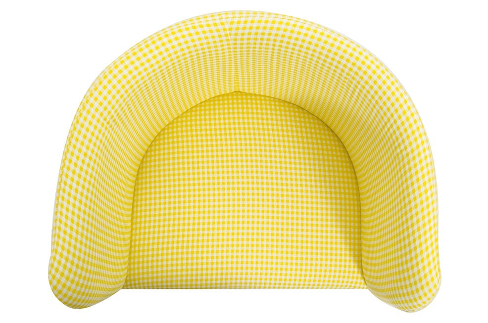 Sedia da pranzo in tessuto Plung Giallo (4)
