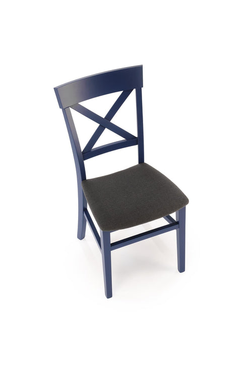 Sedia da pranzo in tessuto Tutti 2 Blu (1)