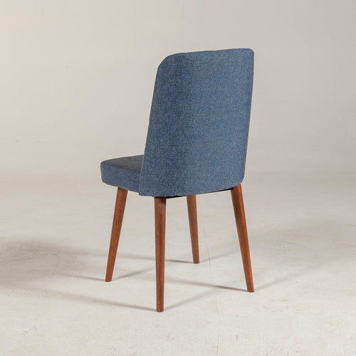 Sedia da pranzo in tessuto Vina 1048 Blu (1)
