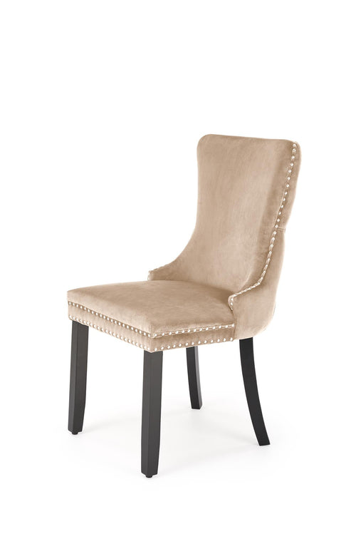 Sedia da pranzo in velluto Alda Beige