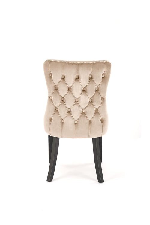 Sedia da pranzo in velluto Alda Beige (1)