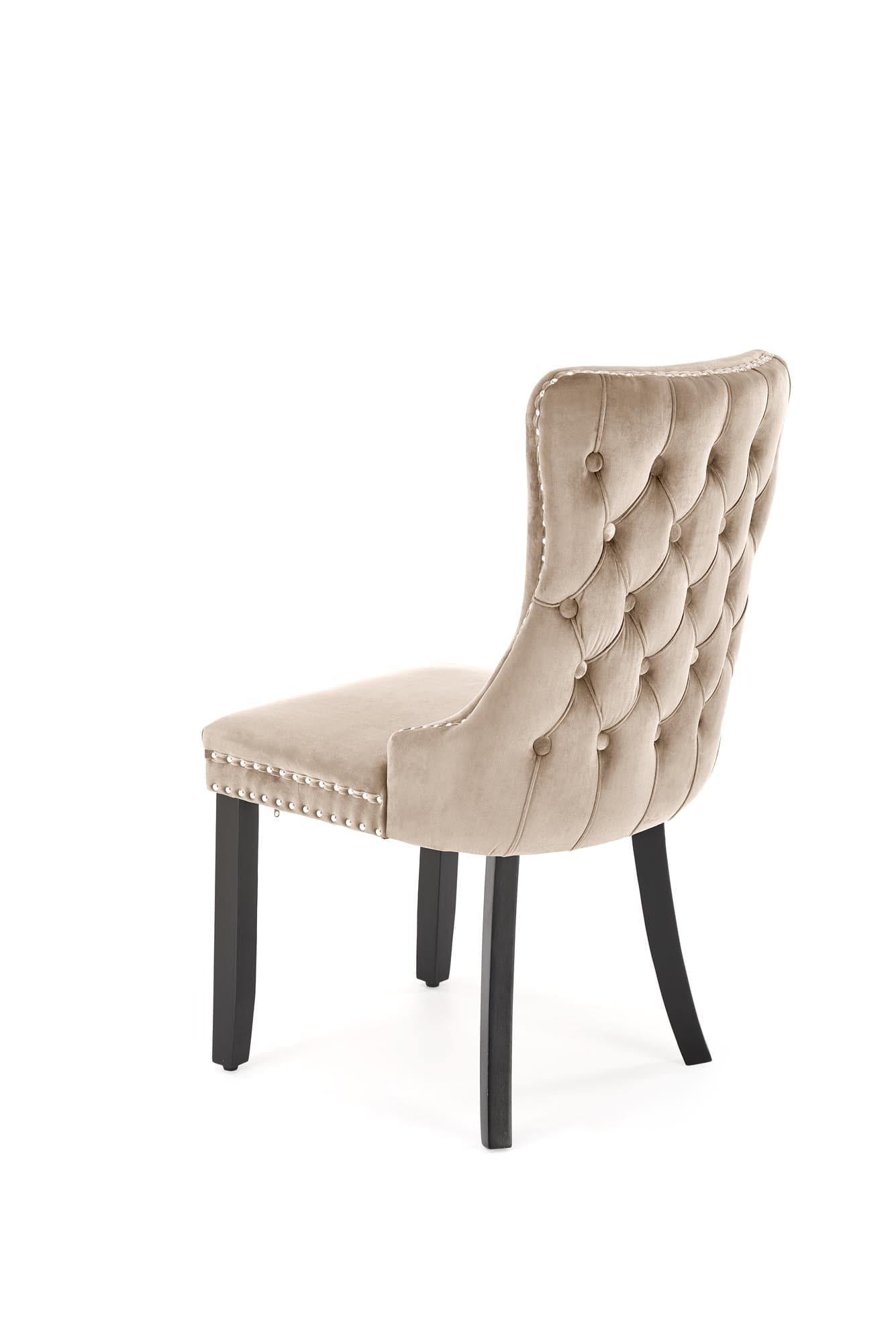 Sedia da pranzo in velluto Alda Beige (4)