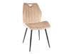 Sedia da pranzo in velluto Arco Beige