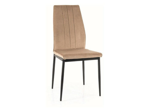 Sedia da pranzo in velluto Atom Beige