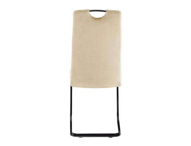 Sedia da pranzo in velluto Axo Beige (2)