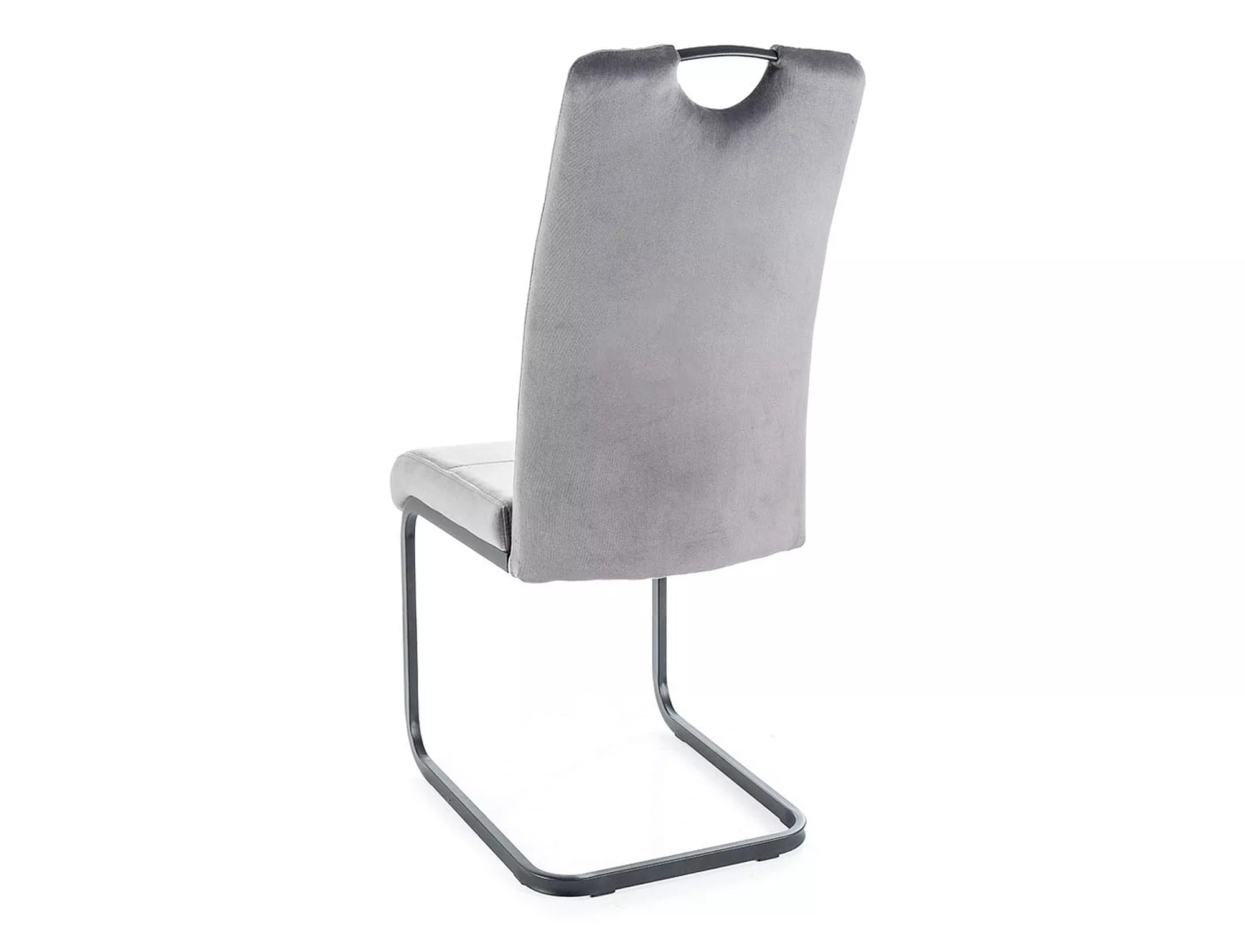 Sedia da pranzo in velluto Axo Grigio (2)