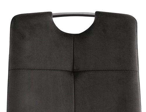 Sedia da pranzo in velluto Axo Nero (1)