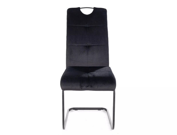 Sedia da pranzo in velluto Axo Nero (2)