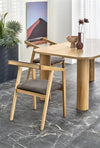 Sedia da pranzo in velluto Azulis Grigio (4)